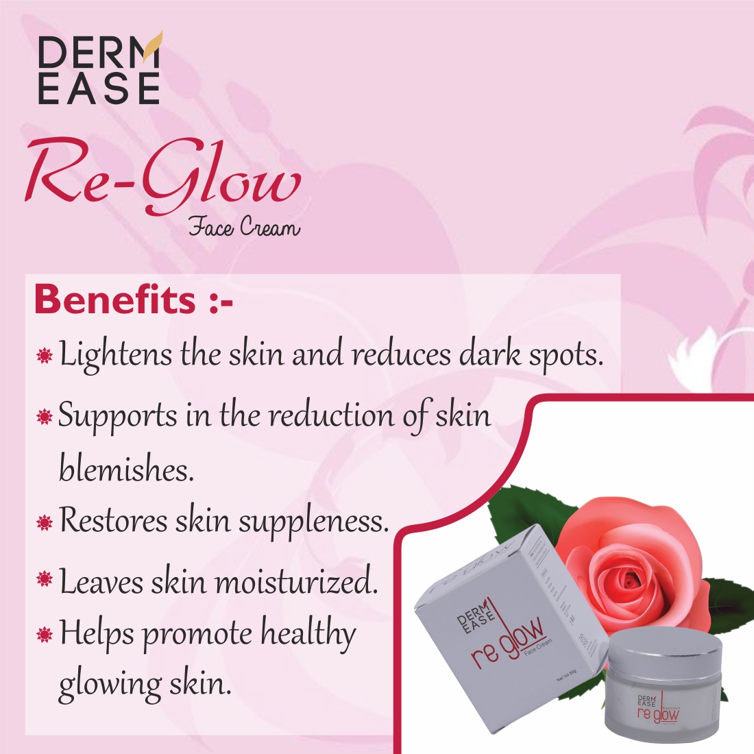 DERM EASE Re Glow Face Cream